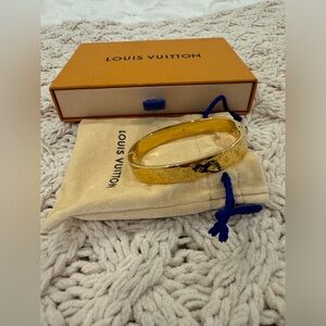 Louis Vuitton gold monogram bracelet